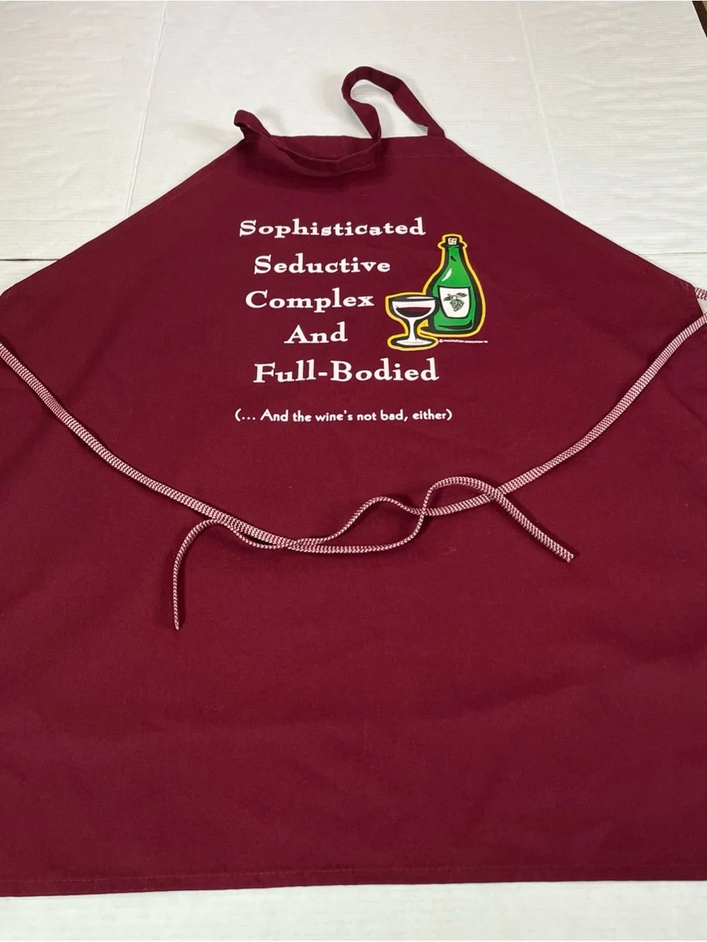 Sophisticated seductive complex and full bodied - Funny Chef Apron for Men